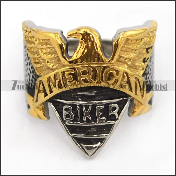 american eagle ring for motorcycle bikers r001590