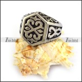 Hammer Ring in Silver Stainless Steel r003870
