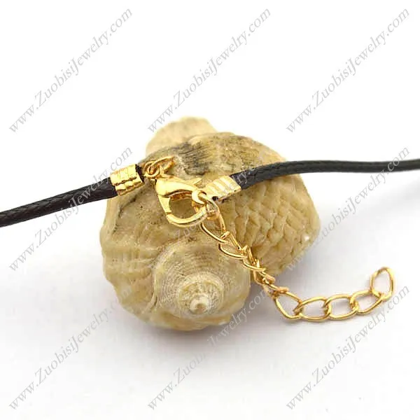 2mm Black Wax Cord Necklace Chain with Gold Lobster Clasp n001030