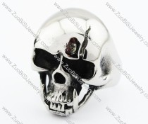 Stainless Steel Skull Ring - JR370027