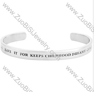 Wishing Stainless Steel Bangles - JB350056