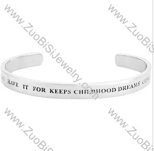Wishing Stainless Steel Bangles - JB350056