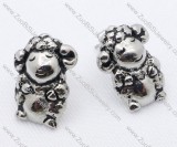 Stainless Steel Capricorn Earring - JE050050