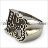 Lucky 13 Stainless Steel Ring r004202
