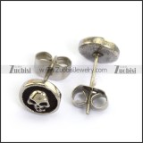 Stainless Steel Skull Earrings e001235