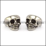 Skull Clip Earring e001362