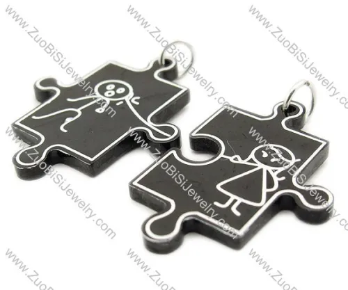 Stainless Steel Lovers Pendant -JP140008