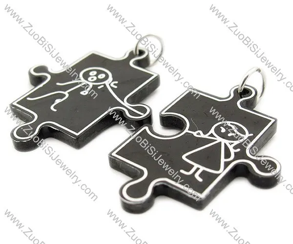 Stainless Steel Lovers Pendant -JP140008