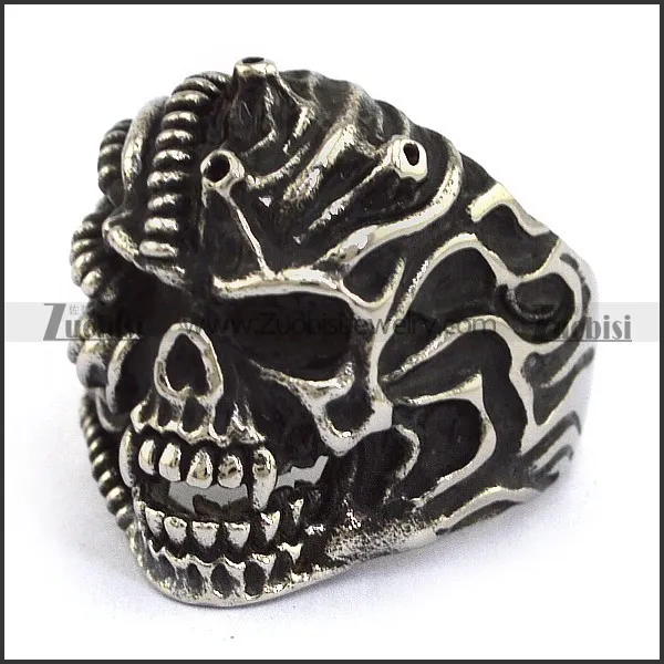cheap ugly skull rings cost USD3.06 per piece only r001743