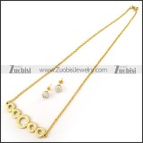 Gold Plating Necklace Set for Ladies s001925