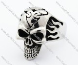 Stainless Steel Skull Ring - JR370007