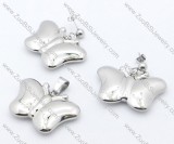 Silver Butterfly Stainless Steel Jewelry Set -JS050022