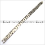 Stainless Steel Bracelet with Inner Hematite Stone b003456