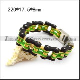 0.70 Inch Wide Bicycle Chain Bracelet in 3 colors b005813