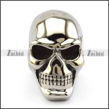 High Polishing Huge Skull Ring with Solid Back r004916