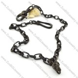 Black Stainless Steel Skull Jean Chain in MOQ of 3pcs -y000001