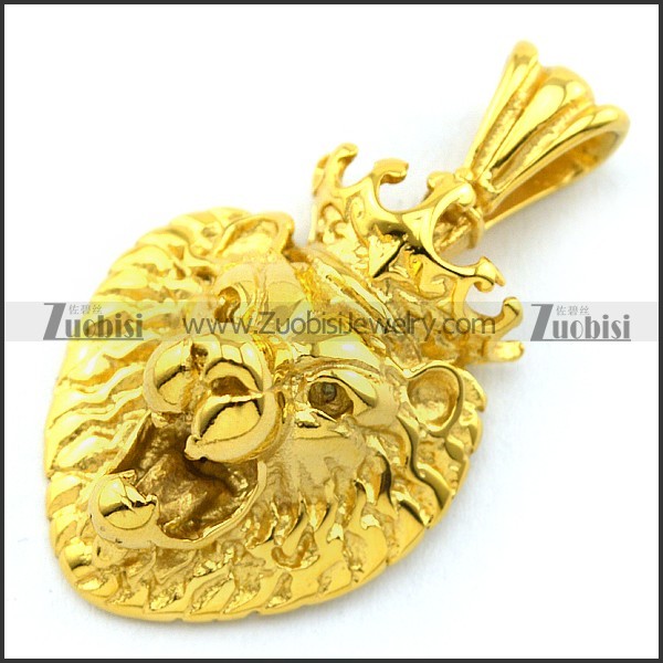 The Lion King Pendant in 24K Gold Plating p003400