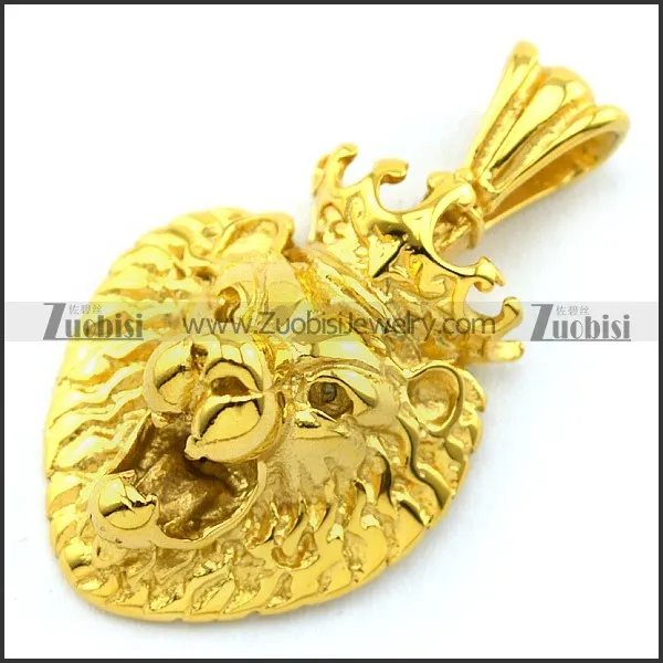 The Lion King Pendant in 24K Gold Plating p003400