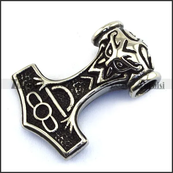 Stainless Steel Mjolnir Pendant p003472