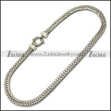 Herringbone Stainless Steel Chain Necklace with Mirror Finishing in 18.4 inch long 8mm wide n002153
