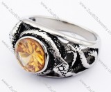 Stainless Steel Stone Ring -JR010108