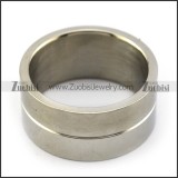 Silver Thumb Rings for Men in Stainless Steel r002640