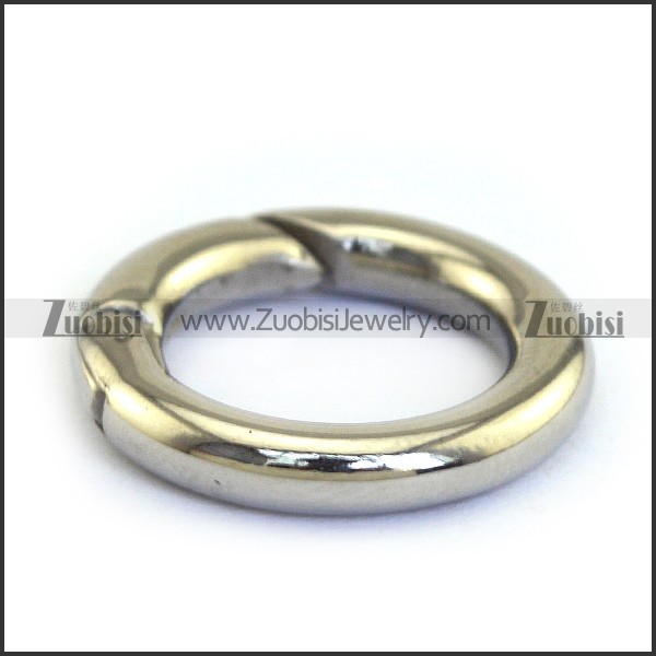 shiny stainless steel donut clasp in 2cm outter diameter a000275