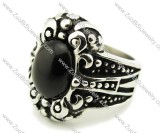 Stainless Steel Stone Ring -JR080004