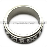 vintage casting stainless steel spinner ring r005379
