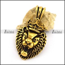 Vintage Gold Lion Pendant p002994