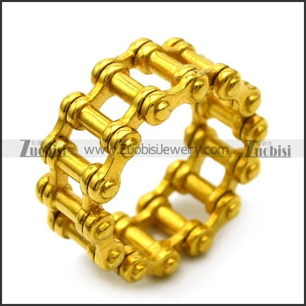 24K Gold Plating Motorcycle Chain Ring for Bikers r005233