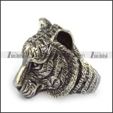 Retro Stainless Steel Casting Tiger Ring r003815