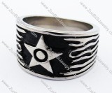 Stainless Steel Five-pointed star Ring -JR330045