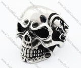 Stainless Steel Skull Ring - JR370005