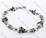 Stainless Steel Skull Bracelet -JB370012