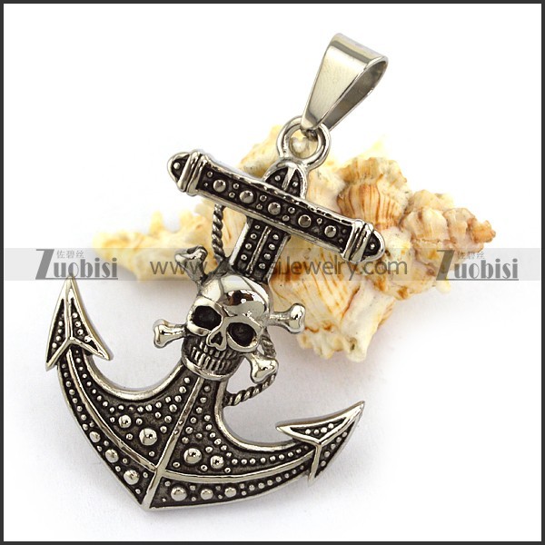 Skull Anchor Pendant p003764