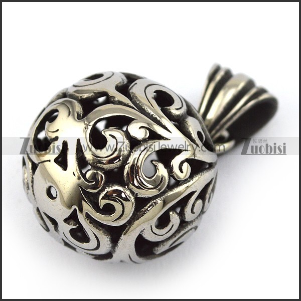 3D Small Hollow Ball Pendant p002506