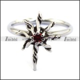 red crystal thin band rings for women r002069