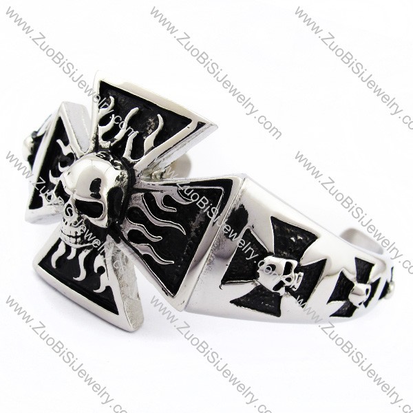 Solid Skull Bangle for mens -JB170095