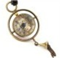 Antique Mechanical Pocket Watch in Brass with chain -pw000400