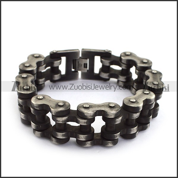 22MM Wide Burnout Design Bicycle Chain Bracelet for Bikers b005240