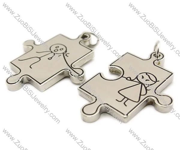 Stainless Steel Lovers Pendant -JP140010