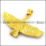 Stainless Steel Roc Pendant in Gold Tone p003367