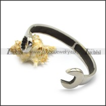 big stainless steel casting spanner bangle for bikers b006576