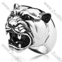 Large Stainless Steel Leopard Ring - JR350172