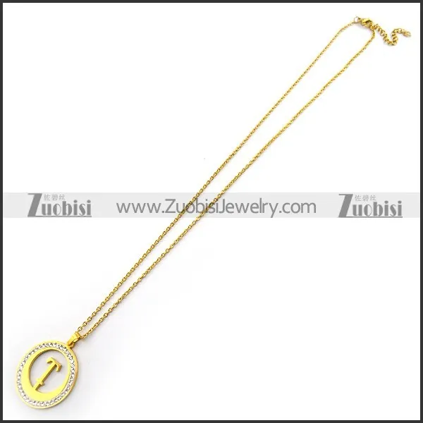 Gold Plating T Letter Charm Chain n001709