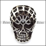 spider web skull ring r004560