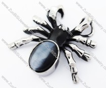 Dusty Blue Stainless Steel Spider Pendant for Man - JP170229