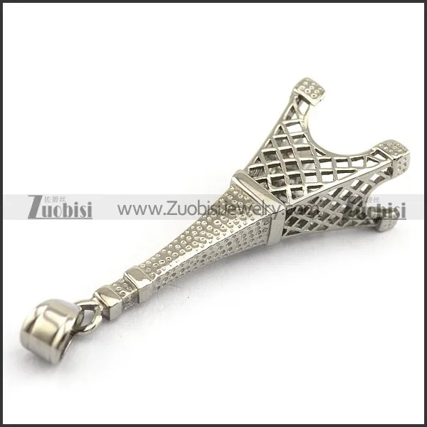 Stainless Steel Iron Tower Pendant p003388