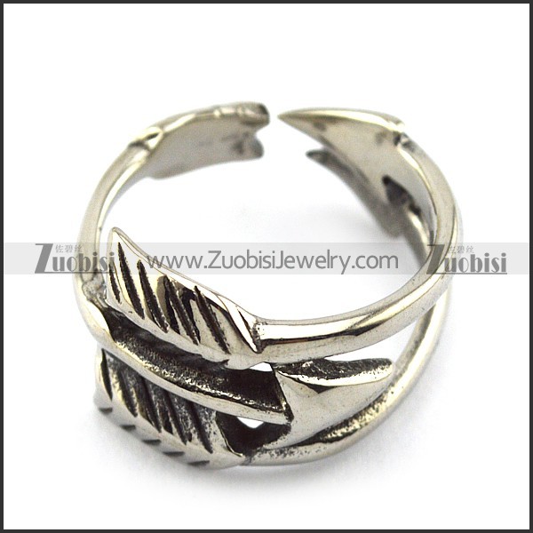 Stainless Steel Arrow Ring r004648